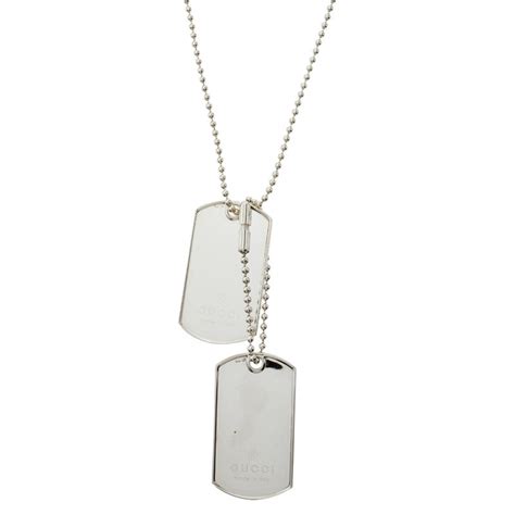 fake gucci dog tags silver|luxury dog tags for pets.